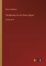 The Mystery of Lost River Canyon: in large print