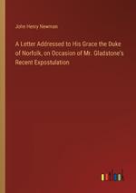 A Letter Addressed to His Grace the Duke of Norfolk, on Occasion of Mr. Gladstone's Recent Expostulation