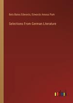 Selections From German Literature