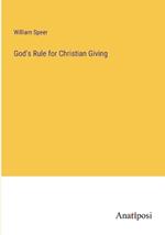 God's Rule for Christian Giving