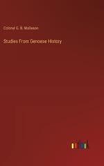 Studies From Genoese History