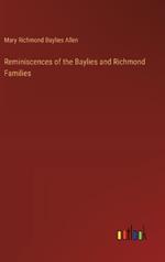 Reminiscences of the Baylies and Richmond Families