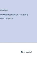 The Amateur Gentleman; In Two Volumes: Volume 1 - in large print