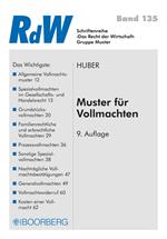 Muster für Vollmachten