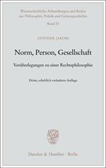 Norm, Person, Gesellschaft.