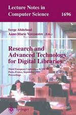 Research and Advanced Technology for Digital Libraries: Third European Conference, ECDL'99, Paris, France, September 22-24, 1999, Proceedings