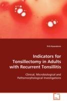 Indicators for Tonsillectomy in Adults with Reccurent Tonsillitis