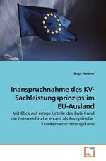 Inanspruchnahme des KV-Sachleistungsprinzips im EU-Ausland