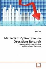 Methods of Optimization in Operations Research