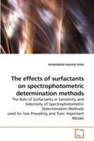 The effects of surfactants on spectrophotometric determination methods