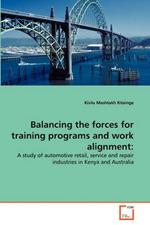 Balancing the forces for training programs and work alignment