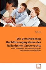 Die verschiedenen Buchfuhrungssysteme des italienischen Steuerrechts