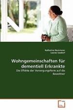 Wohngemeinschaften fur dementiell Erkrankte