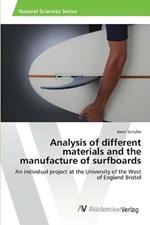 Analysis of different materials and the manufacture of surfboards