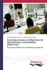 Consideraciones en Objetivos de Aprendizaje y Actividades Did?cticas