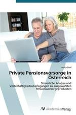 Private Pensionsvorsorge in OEsterreich