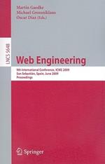 Web Engineering: 9th International Conference, ICWE 2009 San Sebastián, Spain, June 24-26 2009 Proceedings