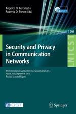 Security and Privacy in Communication Networks: 8th International ICST Conference, SecureComm 2012, Padua, Italy, September 3-5, 2012. Revised Selected Papers