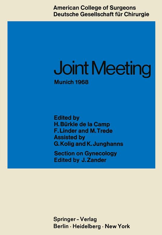 Joint Meeting Munich 1968