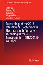 Proceedings of the 2013 International Conference on Electrical and Information Technologies for Rail Transportation (EITRT2013)-Volume I