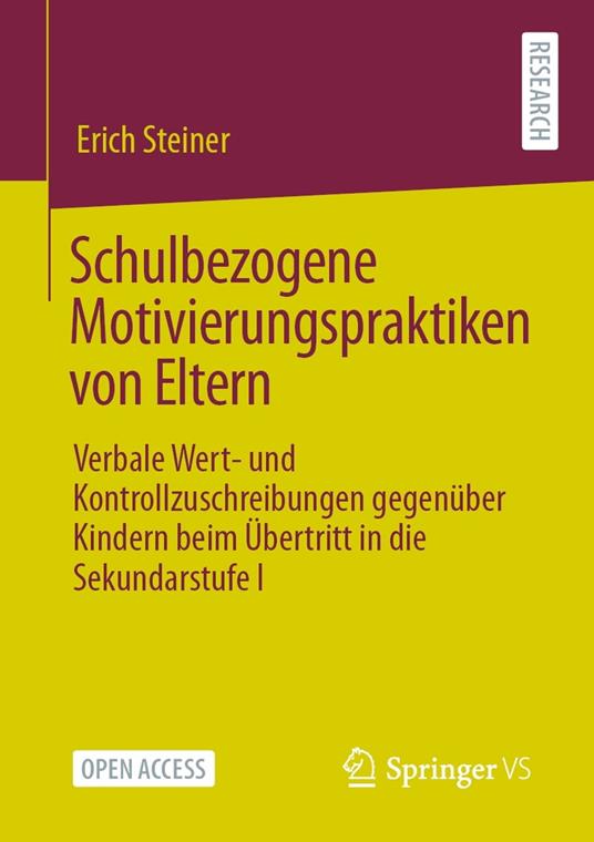 Schulbezogene Motivierungspraktiken von Eltern