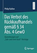 Das Verbot des Rückkaufhandels gemäß § 34 Abs. 4 GewO