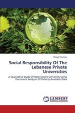 Social Responsibility of the Lebanese Private Universities