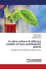 In vitro culture & efficacy studies of two antidiabetic plants