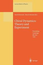 Chiral Dynamics: Theory and Experiment: Proceedings of the Workshop Held at MIT, Cambridge, MA, USA, 25–29 July 1994