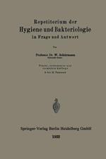 Repetitorium der Hygiene und Bakteriologie in Frage und Antwort