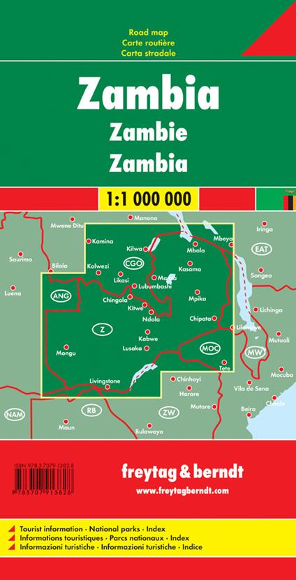 Zambia 1:1.000.000 - copertina