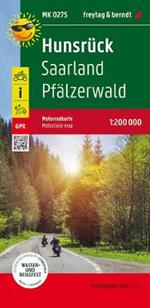 Hunsruck - Saarland - Pfalzerwald, MotorCycle map 1:200 000