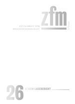 Zeitschrift für Medienwissenschaft 26