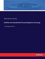 Schriften der Gesellschaft fur psychologische Forschung: 1. Sammlung, Heft 1-5