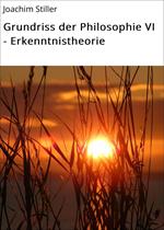 Grundriss der Philosophie VI - Erkenntnistheorie