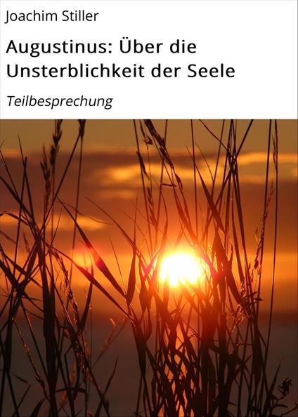 Augustinus: Über die Unsterblichkeit der Seele