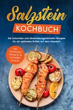 Salzstein Kochbuch: Die leckersten und abwechslungsreichsten Rezepte für ein optimales Grillen auf dem Salzstein - inkl. köstlichen Desserts & schnellen Snacks