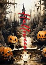 Halloween Coloring Book for Adults: Halloween Coloring Book Grayscale Scarecrows, Pumpkins, Sugar Skulls, Dia de los Muertos - A4