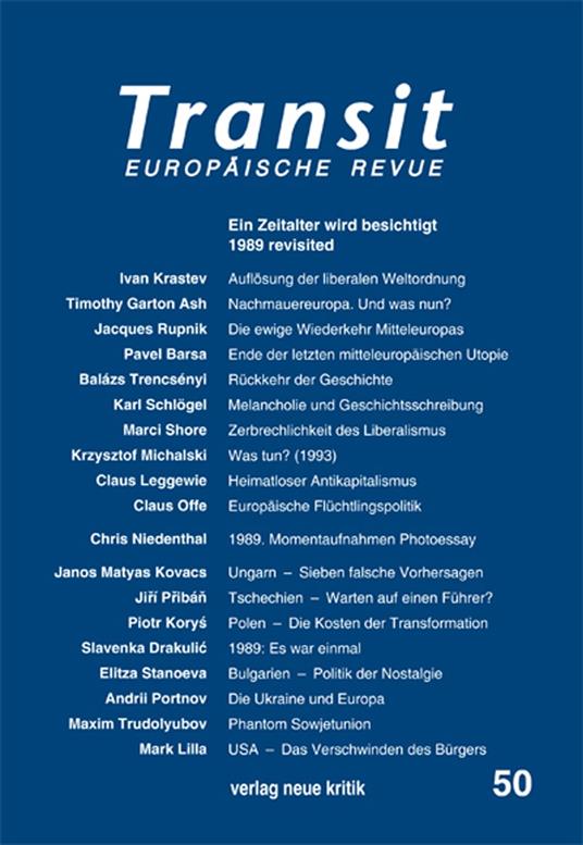 Transit 50. Europäische Revue