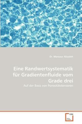 Eine Randwertsystematik fur Gradientenfluide vom Grade drei - Mansour Alizadeh - cover