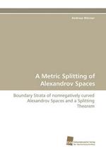 A Metric Splitting of Alexandrov Spaces