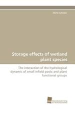 Storage Effects of Wetland Plant Species