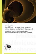 Problemes inverses de sources dans des equations de transport