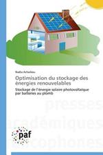 Optimisation Du Stockage Des Energies Renouvelables