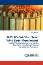 Bi2Sr2CaCu2O8+x React Wind Sinter Experiments