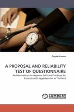 A Proposal and Reliability Test of Questionnaire