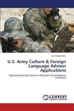 U.S. Army Culture & Foreign Language Advisor Applications