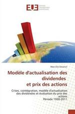 Modele Dactualisation Des Dividendes Et Prix Des Actions