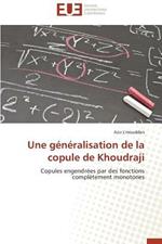 Une G n ralisation de la Copule de Khoudraji