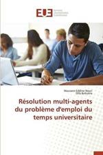 R solution Multi-Agents Du Probl me d'Emploi Du Temps Universitaire